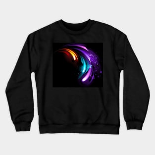 Abstract purple crystal Crewneck Sweatshirt